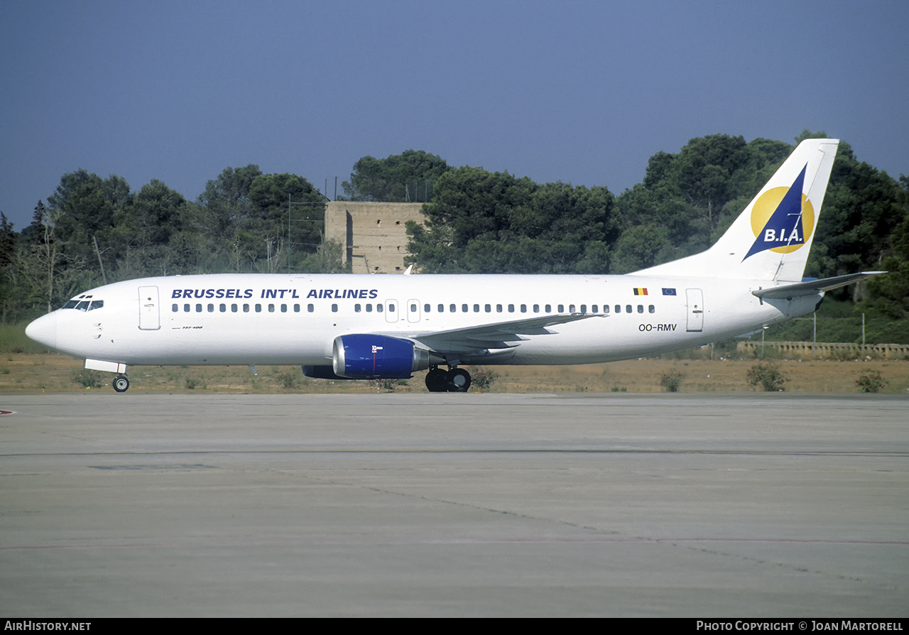 Aircraft Photo of OO-RMV | Boeing 737-408 | Brussels International Airlines - BIA | AirHistory.net #542094