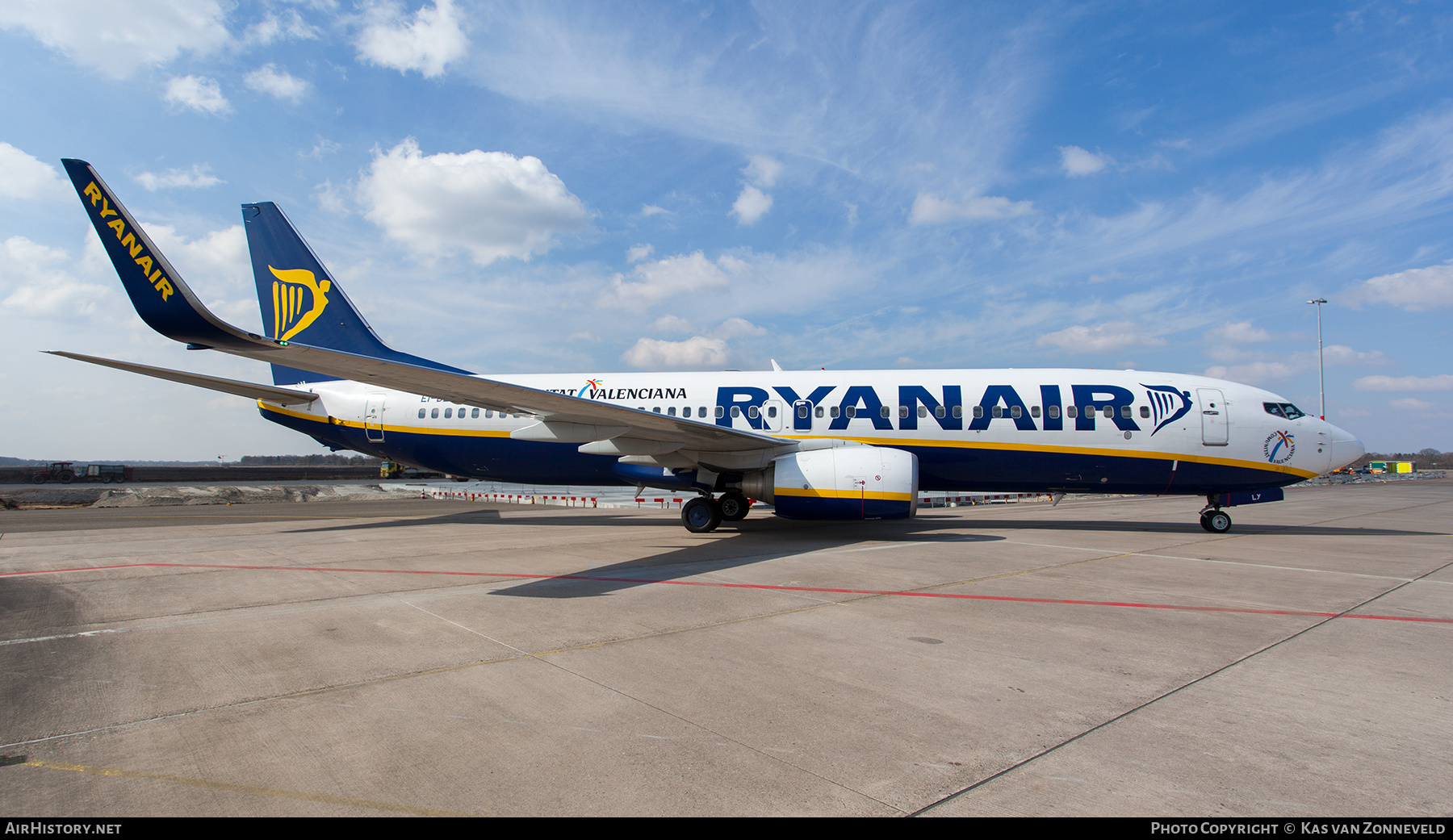 Aircraft Photo of EI-DLY | Boeing 737-8AS | Ryanair | AirHistory.net #542197