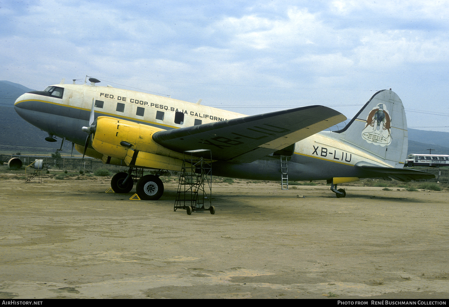 Aircraft Photo of XB-LIU | Curtiss C-46E Commando | Federación Regional de Sociedades Cooperativas de la Industria Pesquera Baja California | AirHistory.net #542205