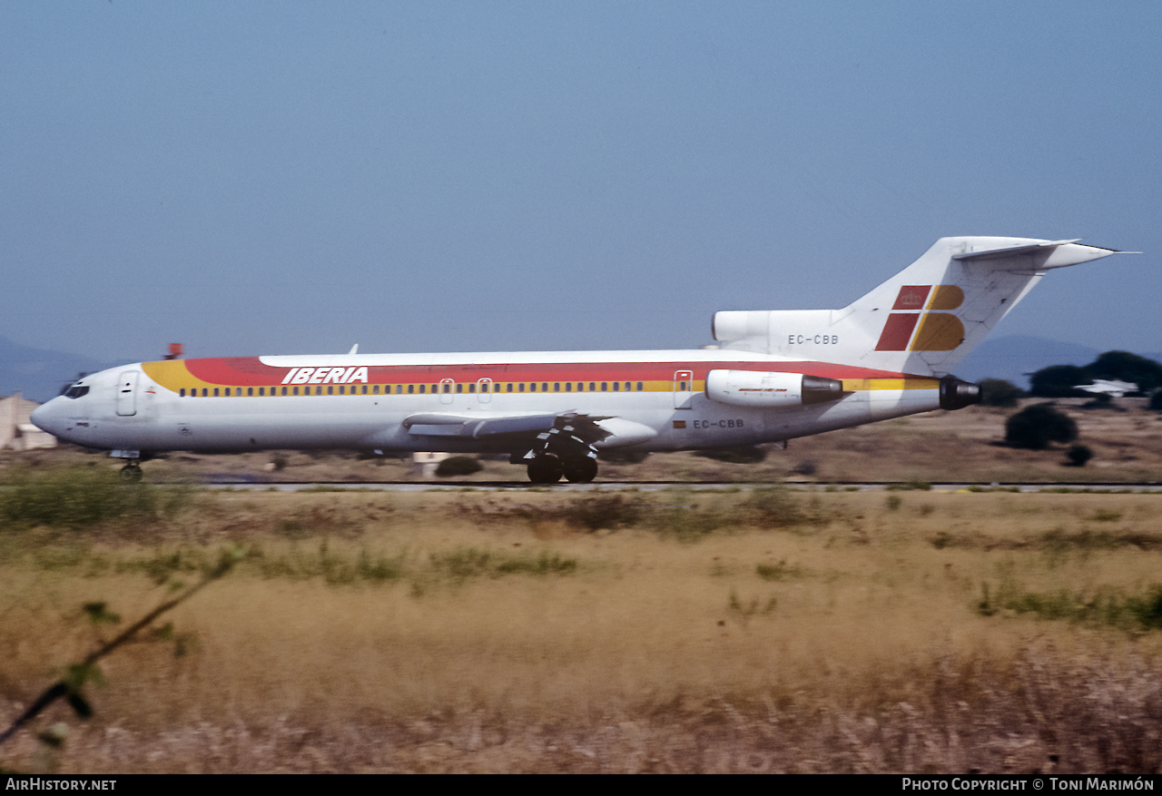Aircraft Photo of EC-CBB | Boeing 727-256/Adv | Iberia | AirHistory.net #542224