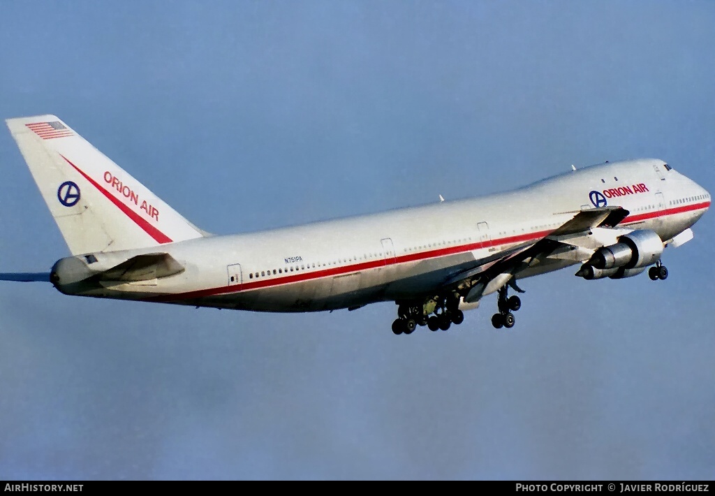 Aircraft Photo of N751PA | Boeing 747-121 | Orion Air | AirHistory.net #542281