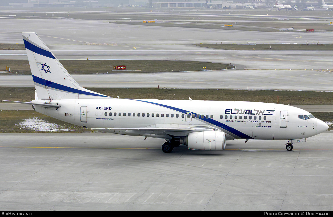 Aircraft Photo of 4X-EKD | Boeing 737-758 | El Al Israel Airlines | AirHistory.net #542339