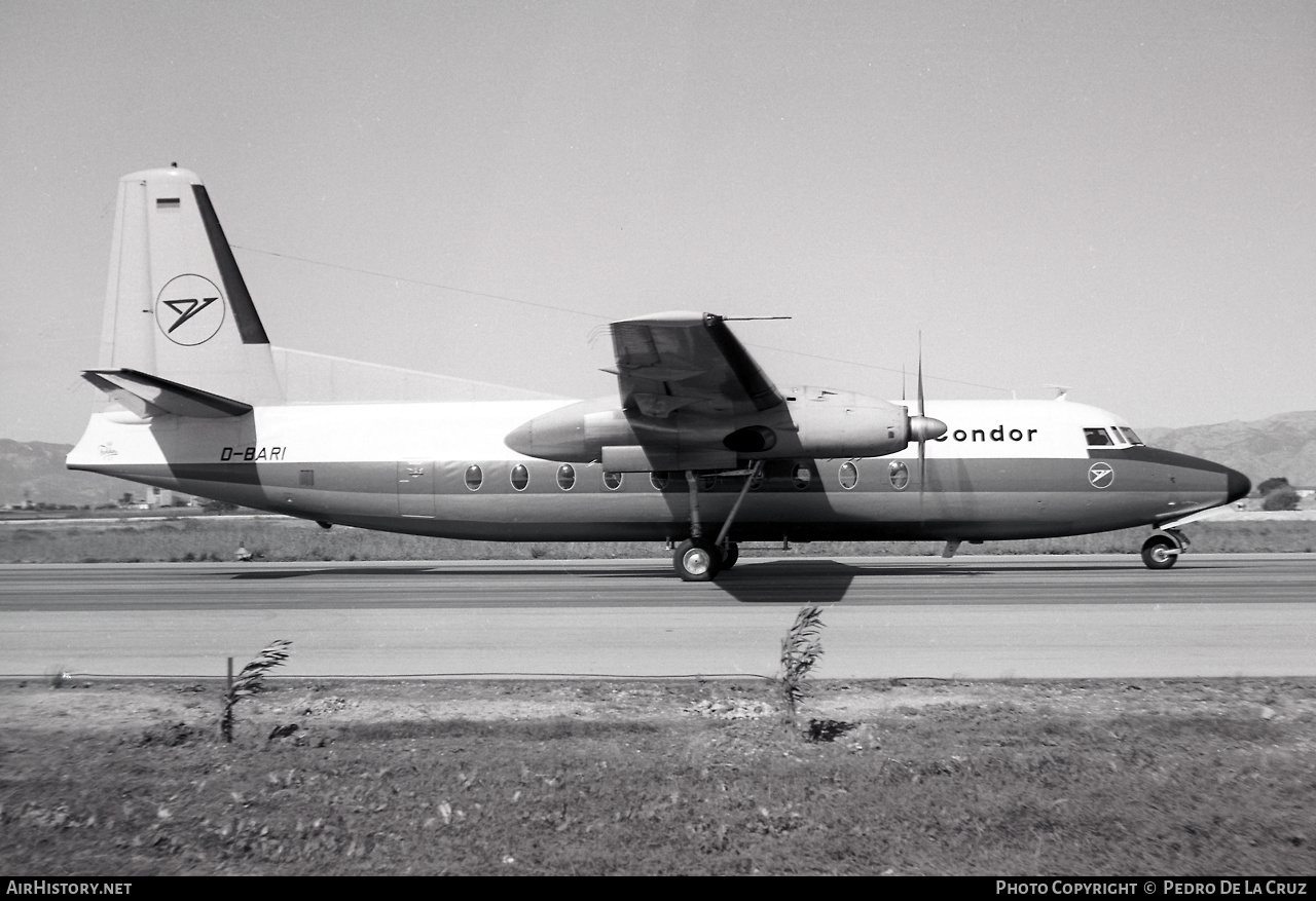 Aircraft Photo of D-BARI | Fokker F27-400 Friendship | Condor Flugdienst | AirHistory.net #542366