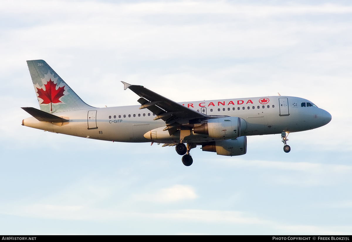 Aircraft Photo of C-GITP | Airbus A319-112 | Air Canada | AirHistory.net #542402