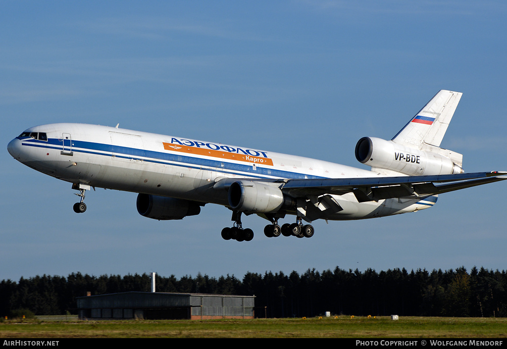 Aircraft Photo of VP-BDE | McDonnell Douglas DC-10-40(F) | Aeroflot - Russian Airlines Cargo | AirHistory.net #542436