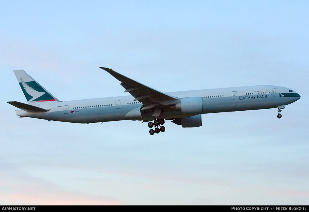 Aircraft Photo of B-KPO | Boeing 777-367/ER | Cathay Pacific Airways | AirHistory.net #542488