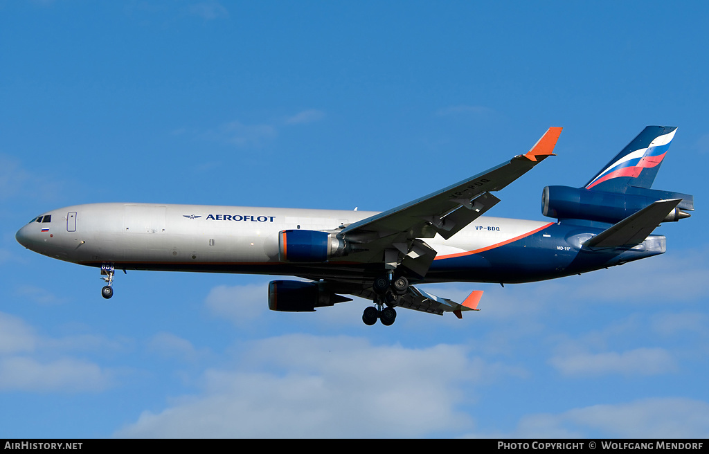 Aircraft Photo of VP-BDQ | McDonnell Douglas MD-11F | Aeroflot - Russian Airlines | AirHistory.net #542495