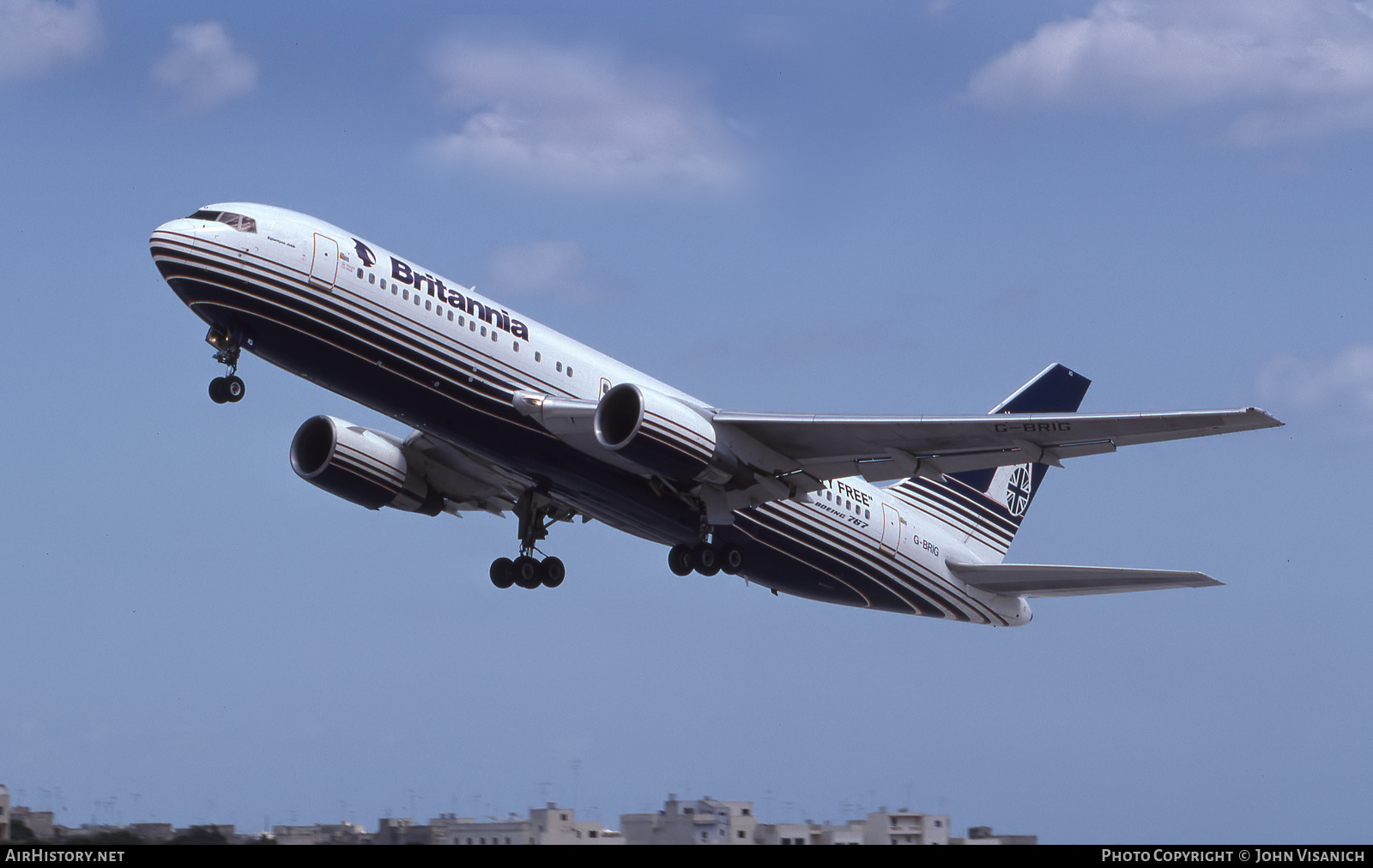 Aircraft Photo of G-BRIG | Boeing 767-204/ER | Britannia Airways | AirHistory.net #542512