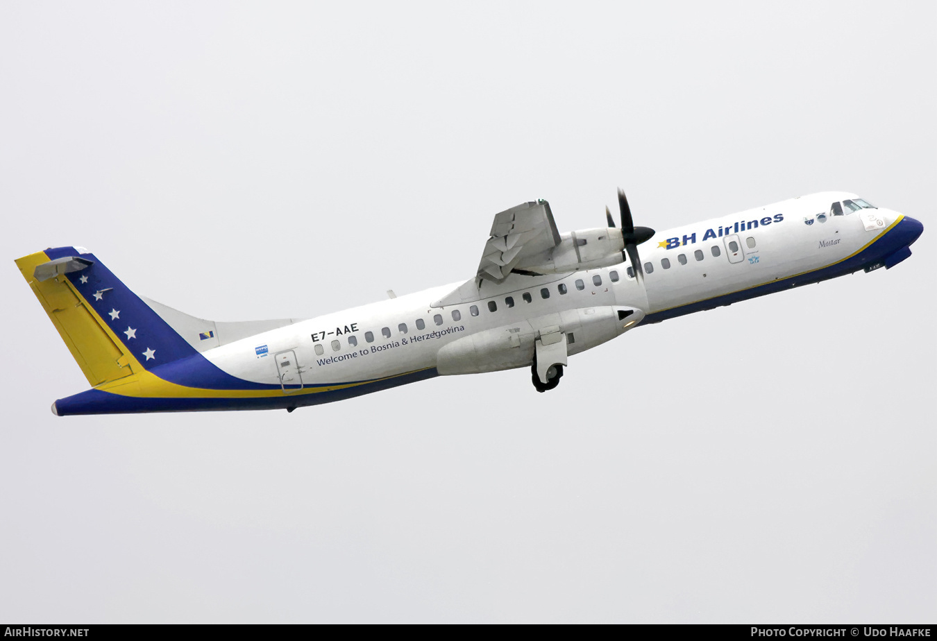 Aircraft Photo of E7-AAE | ATR ATR-72-212 | B & H Airlines | AirHistory.net #542533