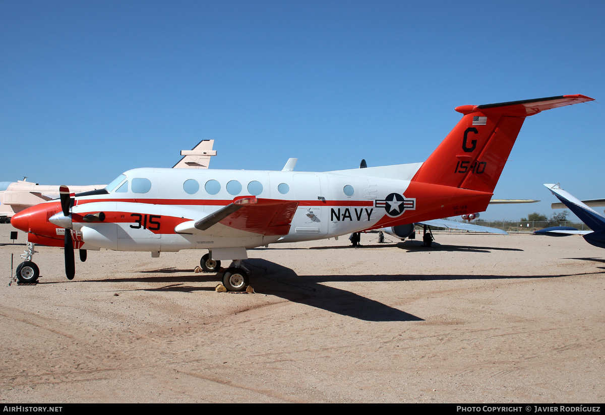 Aircraft Photo of 161510 / 1510 | Beech TC-12B Super King Air (A200C) | USA - Navy | AirHistory.net #542626