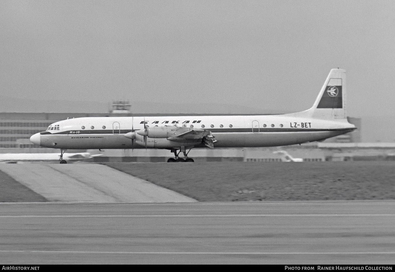 Aircraft Photo of LZ-BET | Ilyushin Il-18D | Balkan - Bulgarian Airlines | AirHistory.net #542629