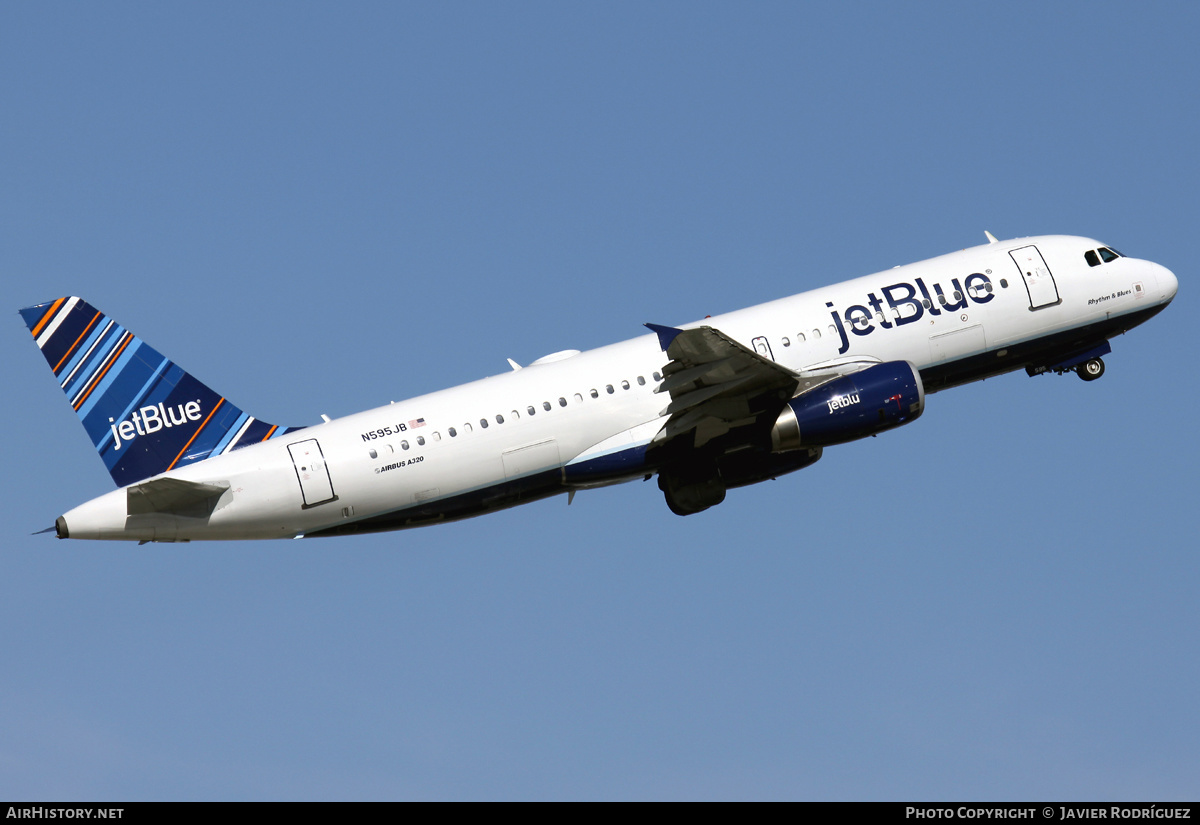 Aircraft Photo of N595JB | Airbus A320-232 | JetBlue Airways | AirHistory.net #542630