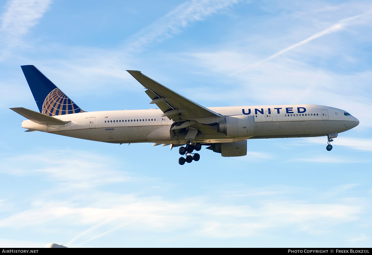 Aircraft Photo of N78009 | Boeing 777-224/ER | United Airlines | AirHistory.net #542716