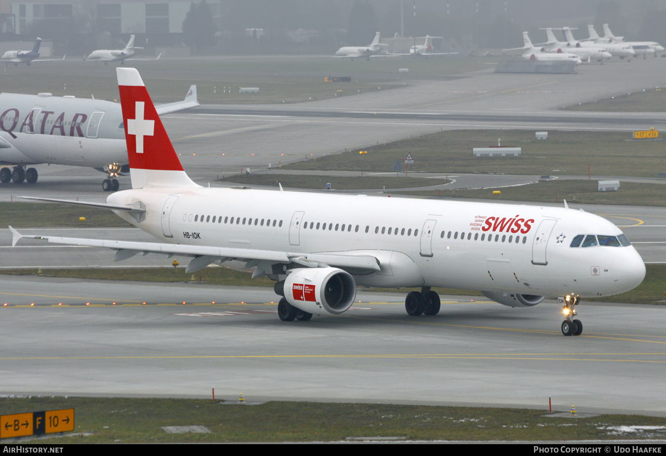 Aircraft Photo of HB-IOK | Airbus A321-111 | Swiss International Air Lines | AirHistory.net #542753