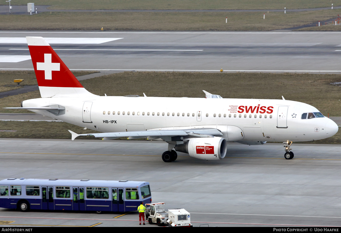 Aircraft Photo of HB-IPX | Airbus A319-112 | Swiss International Air Lines | AirHistory.net #542775
