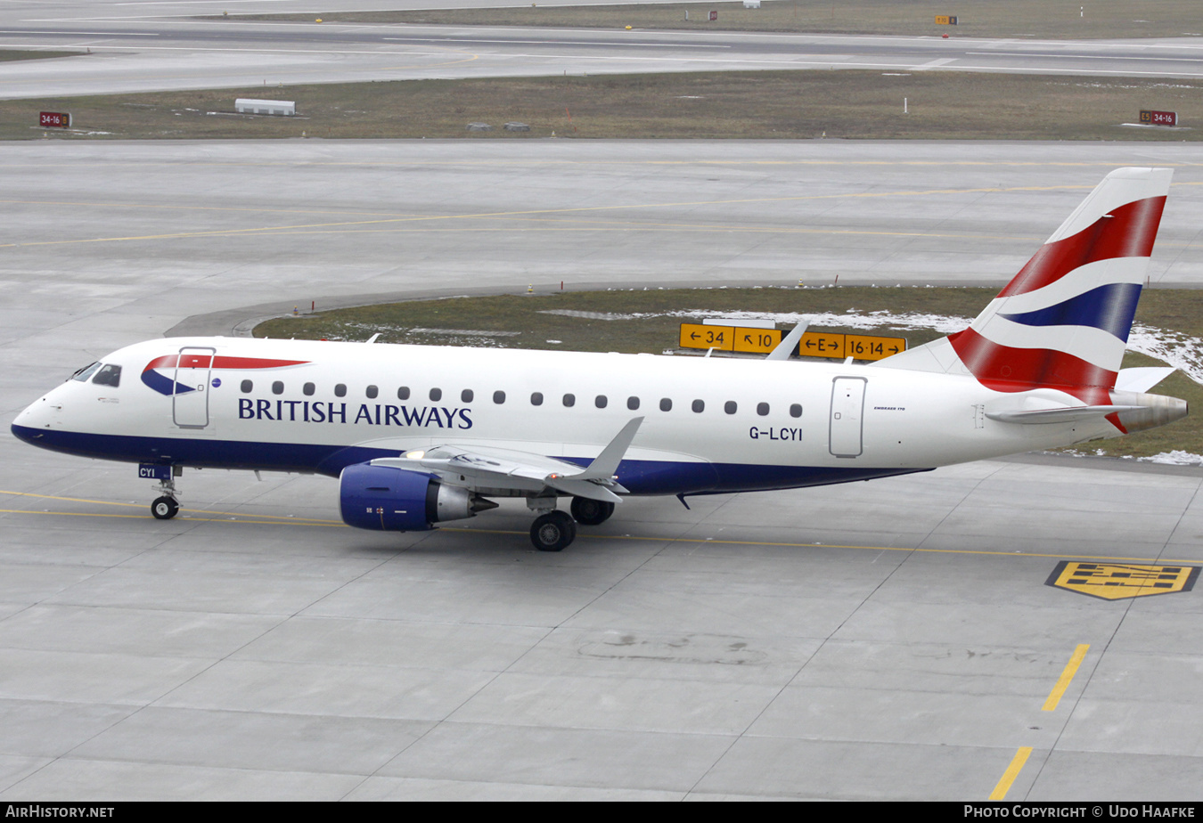 Aircraft Photo of G-LCYI | Embraer 170STD (ERJ-170-100STD) | British Airways | AirHistory.net #542781