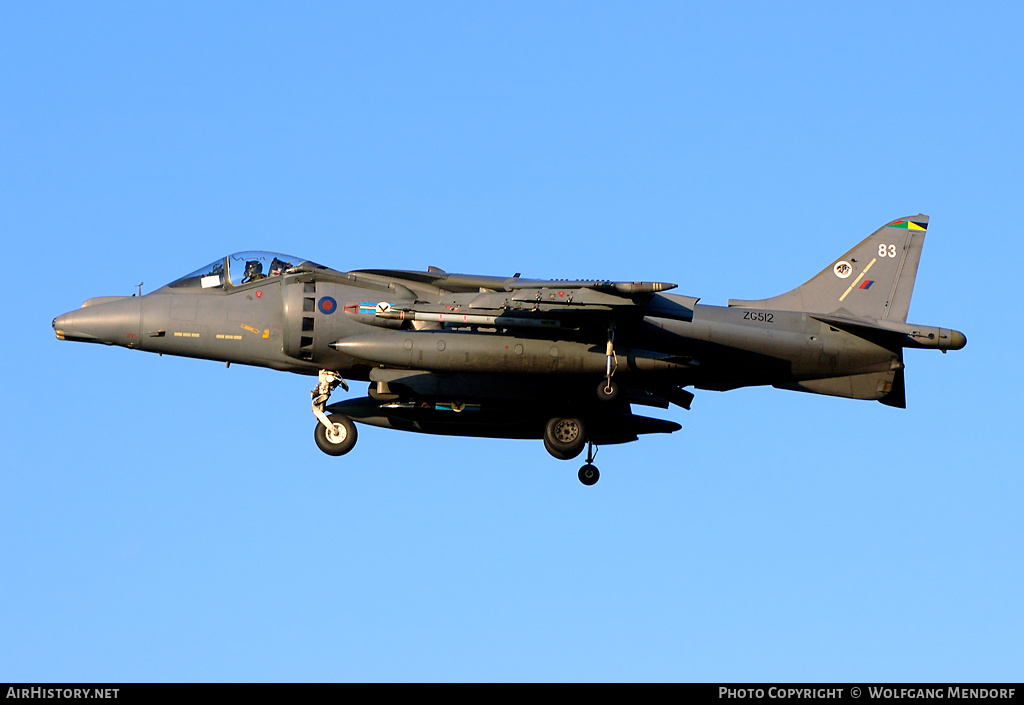 Aircraft Photo of ZG512 | British Aerospace Harrier GR7 | UK - Air Force | AirHistory.net #542799