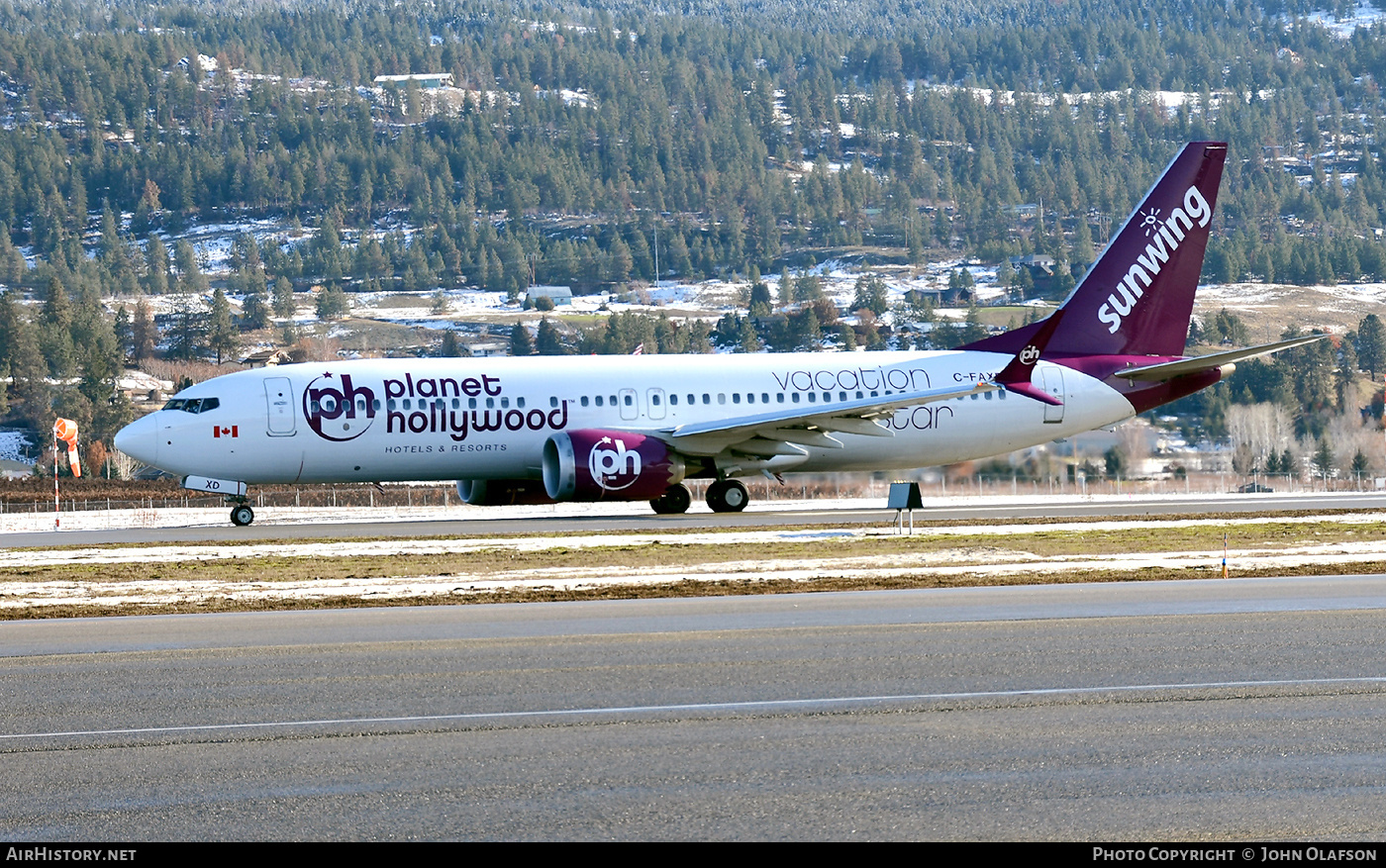 Aircraft Photo of C-FAXD | Boeing 737-8 Max 8 | Sunwing Airlines | AirHistory.net #542847