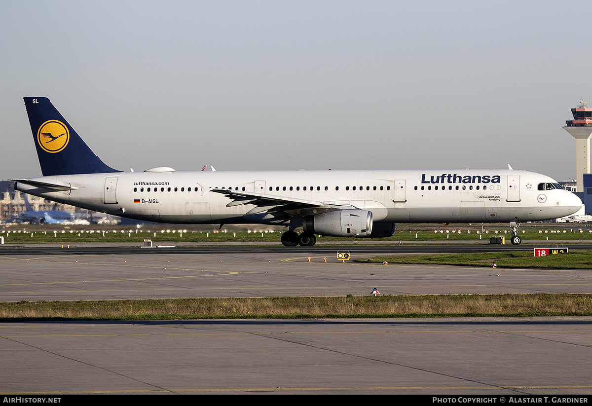 Aircraft Photo of D-AISL | Airbus A321-231 | Lufthansa | AirHistory.net #542852