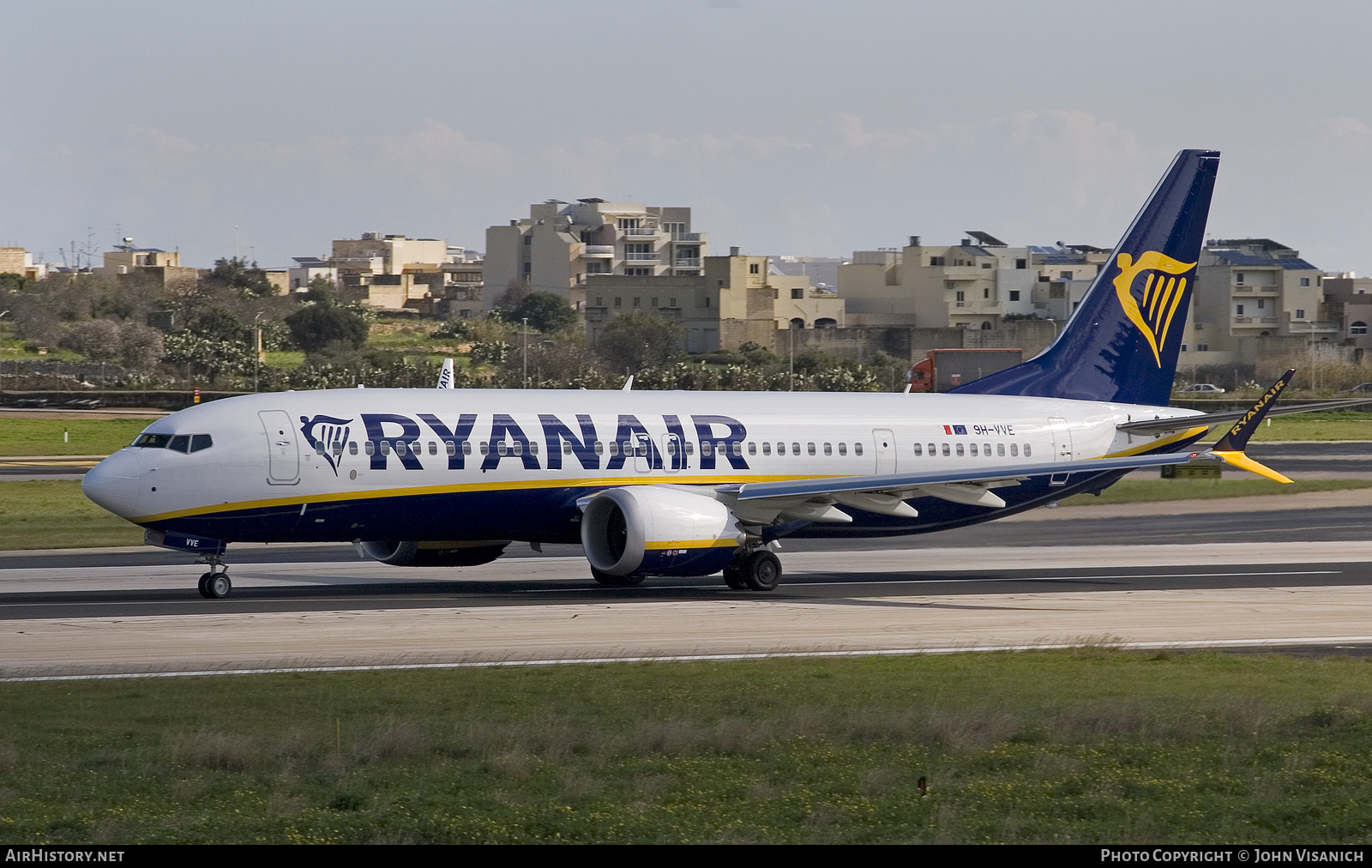 Aircraft Photo of 9H-VVE | Boeing 737-8200 Max 200 | Ryanair | AirHistory.net #542865