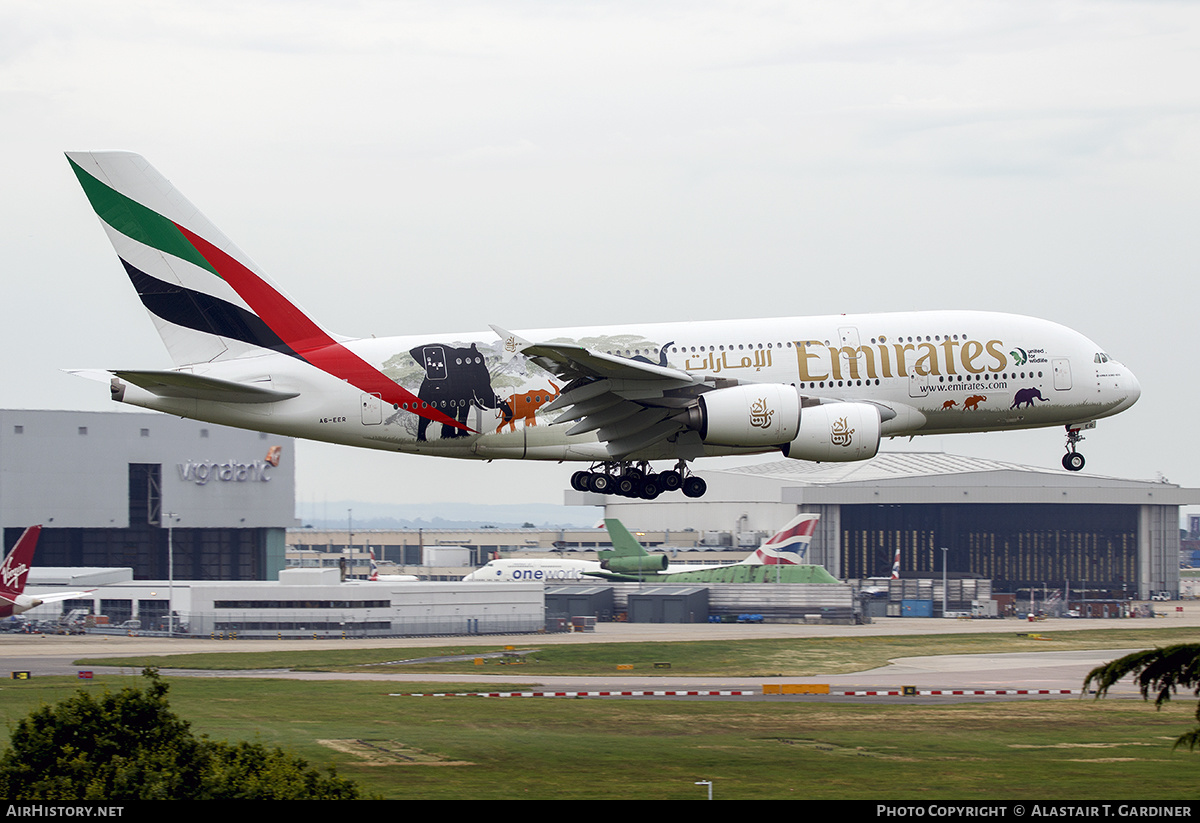 Aircraft Photo of A6-EER | Airbus A380-861 | Emirates | AirHistory.net #542962
