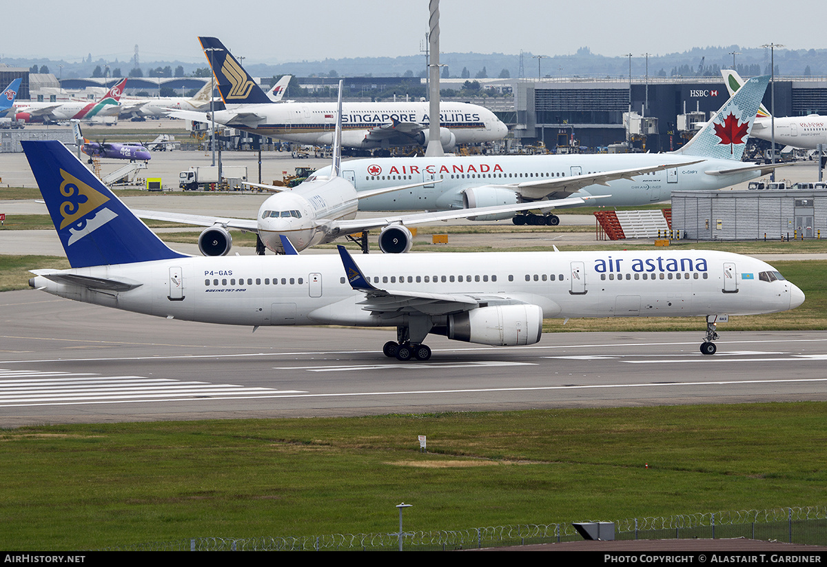 Aircraft Photo of P4-GAS | Boeing 757-2G5 | Air Astana | AirHistory.net #542978