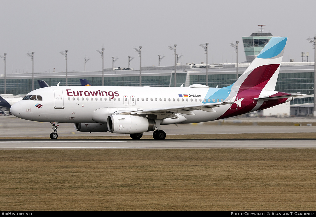 Aircraft Photo of D-AGWO | Airbus A319-132 | Eurowings | AirHistory.net #542985