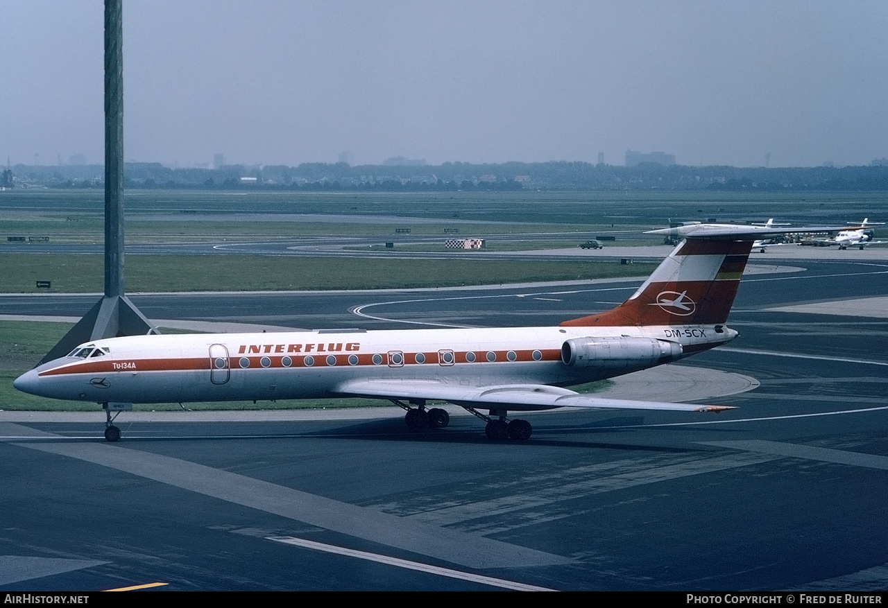 Aircraft Photo of DM-SCX | Tupolev Tu-134A | Interflug | AirHistory.net #542987