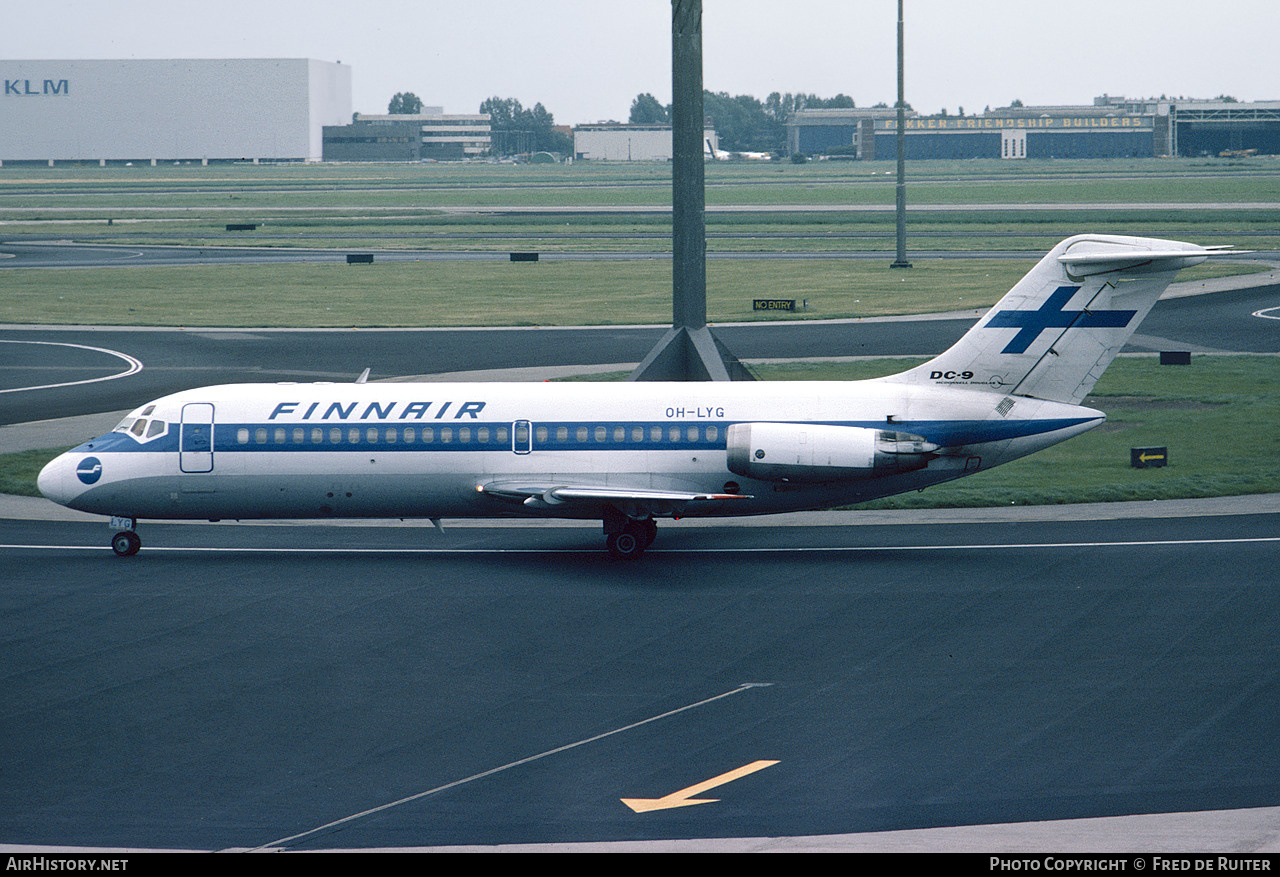 Aircraft Photo of OH-LYG | Douglas DC-9-14 | Finnair | AirHistory.net #542997
