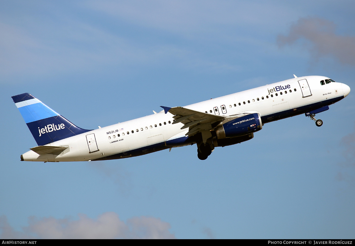 Aircraft Photo of N521JB | Airbus A320-232 | JetBlue Airways | AirHistory.net #542999