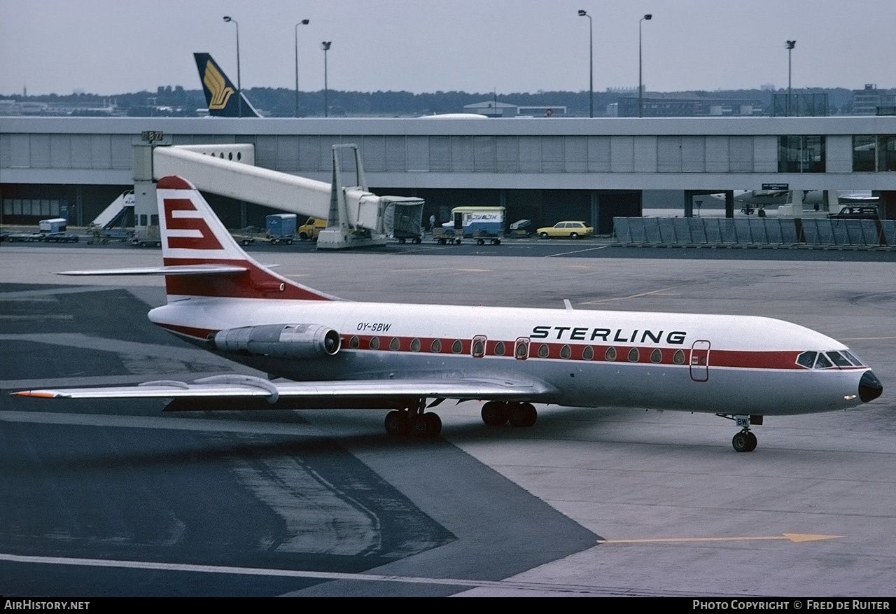 Aircraft Photo of OY-SBW | Sud SE-210 Caravelle VI-R | Sterling Airways | AirHistory.net #543010