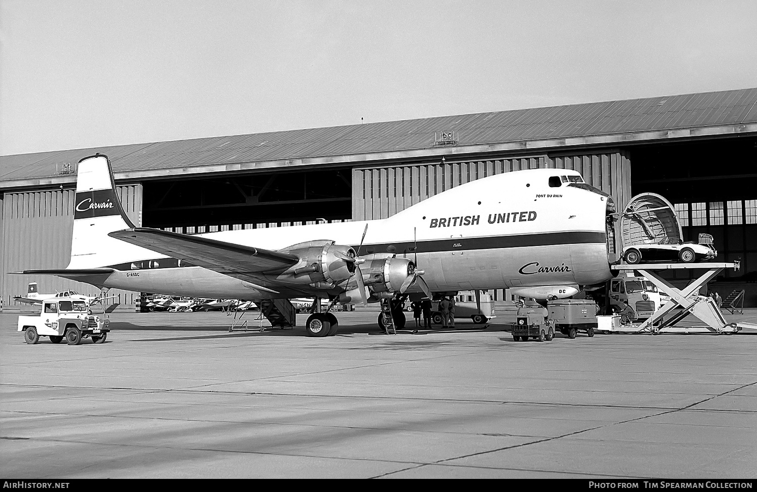 Aircraft Photo of G-ASDC | Aviation Traders ATL-98 Carvair | British United Air Ferries | AirHistory.net #543016