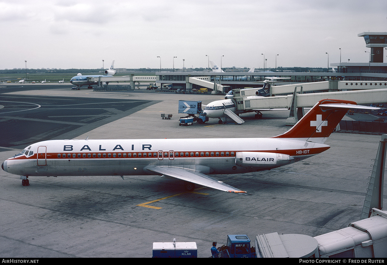 Aircraft Photo of HB-IDT | McDonnell Douglas DC-9-34 | Balair | AirHistory.net #543021