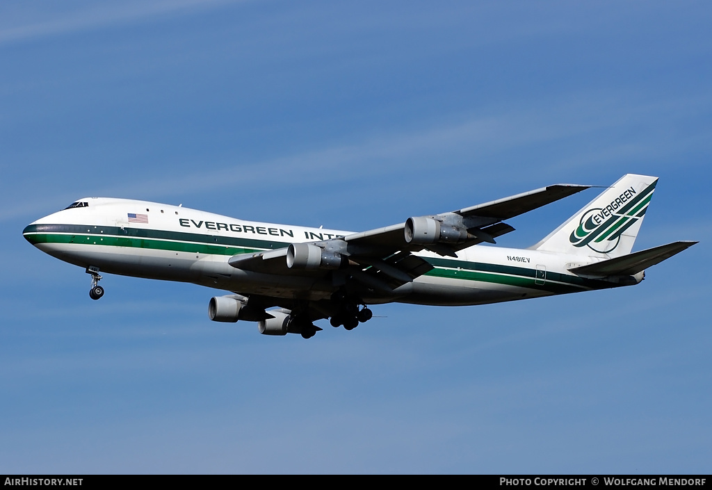 Aircraft Photo of N481EV | Boeing 747-132(SF) | Evergreen International Airlines | AirHistory.net #543151