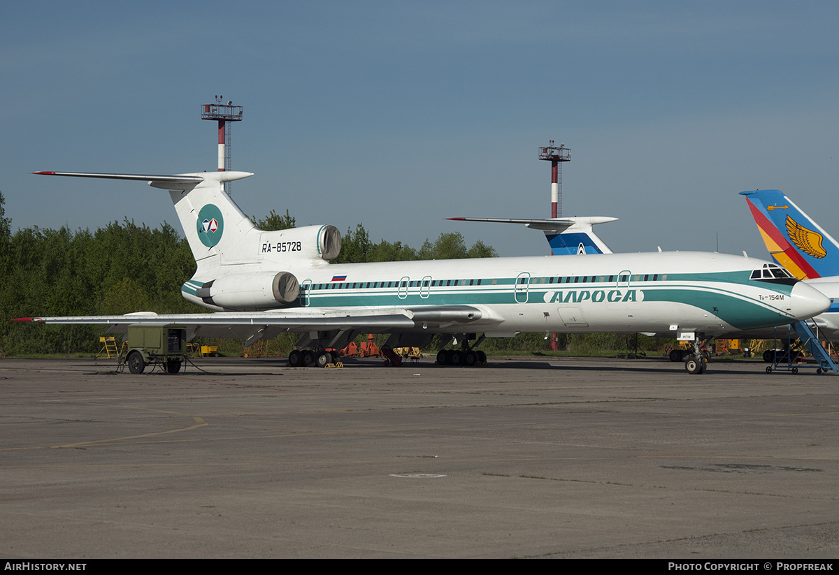 Aircraft Photo of RA-85728 | Tupolev Tu-154M | Alrosa Air Enterprise | AirHistory.net #543163