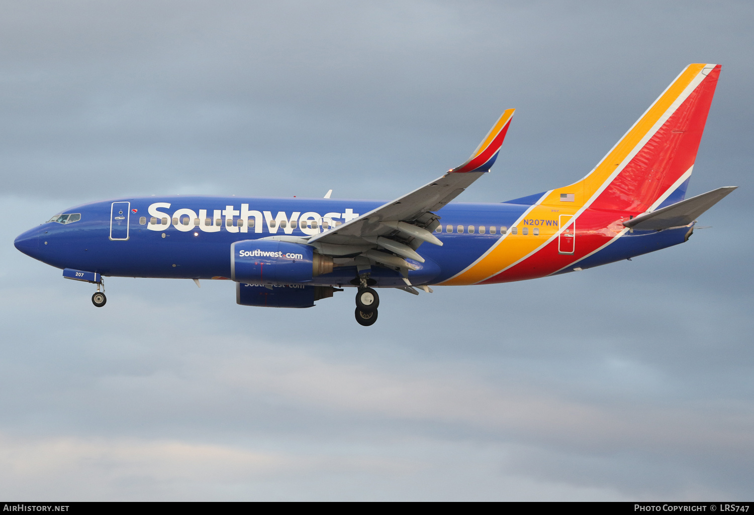 Aircraft Photo of N207WN | Boeing 737-7H4 | Southwest Airlines | AirHistory.net #543222