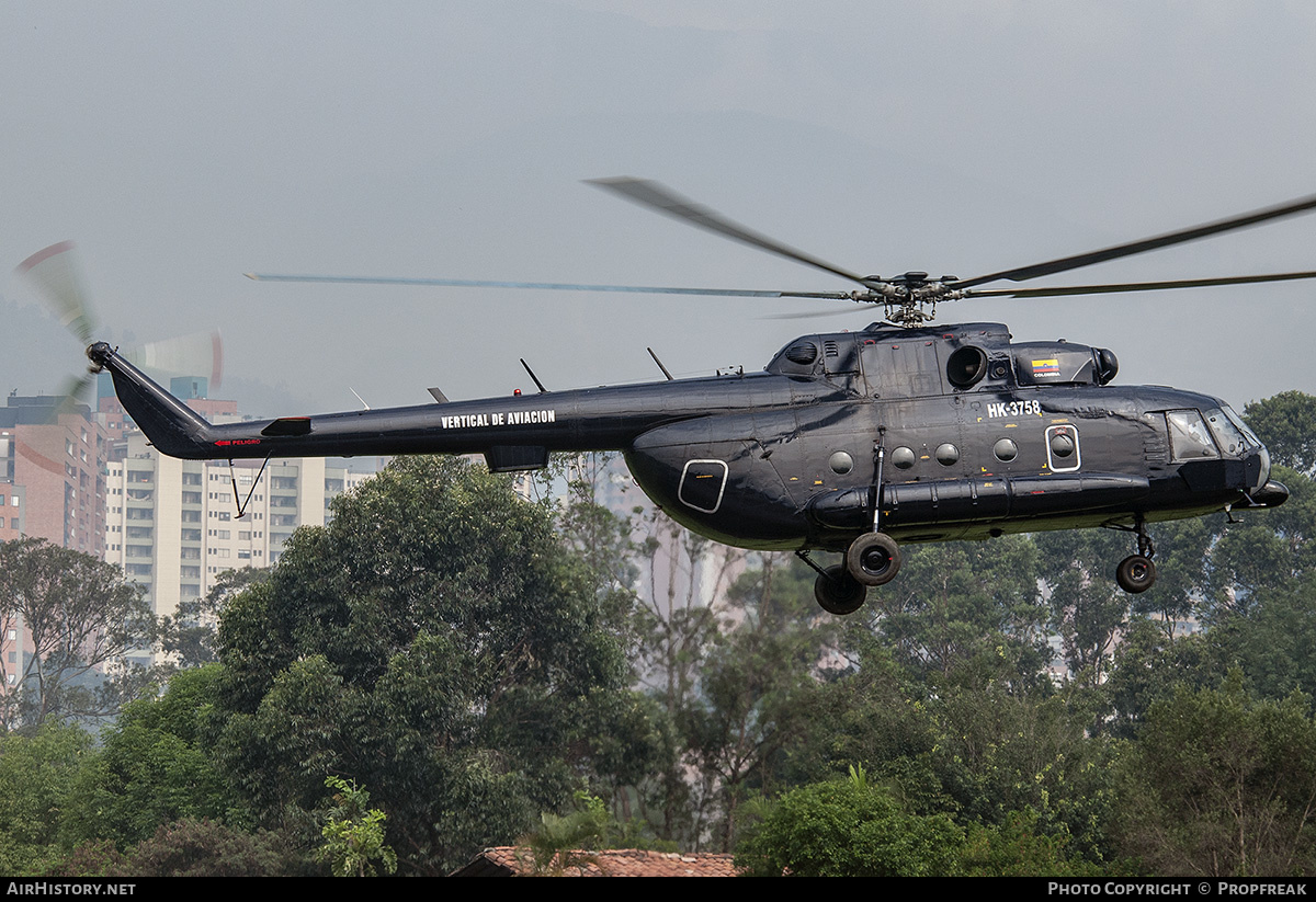 Aircraft Photo of HK-3758 | Mil Mi-8MTV-1 | Vertical de Aviación | AirHistory.net #543243