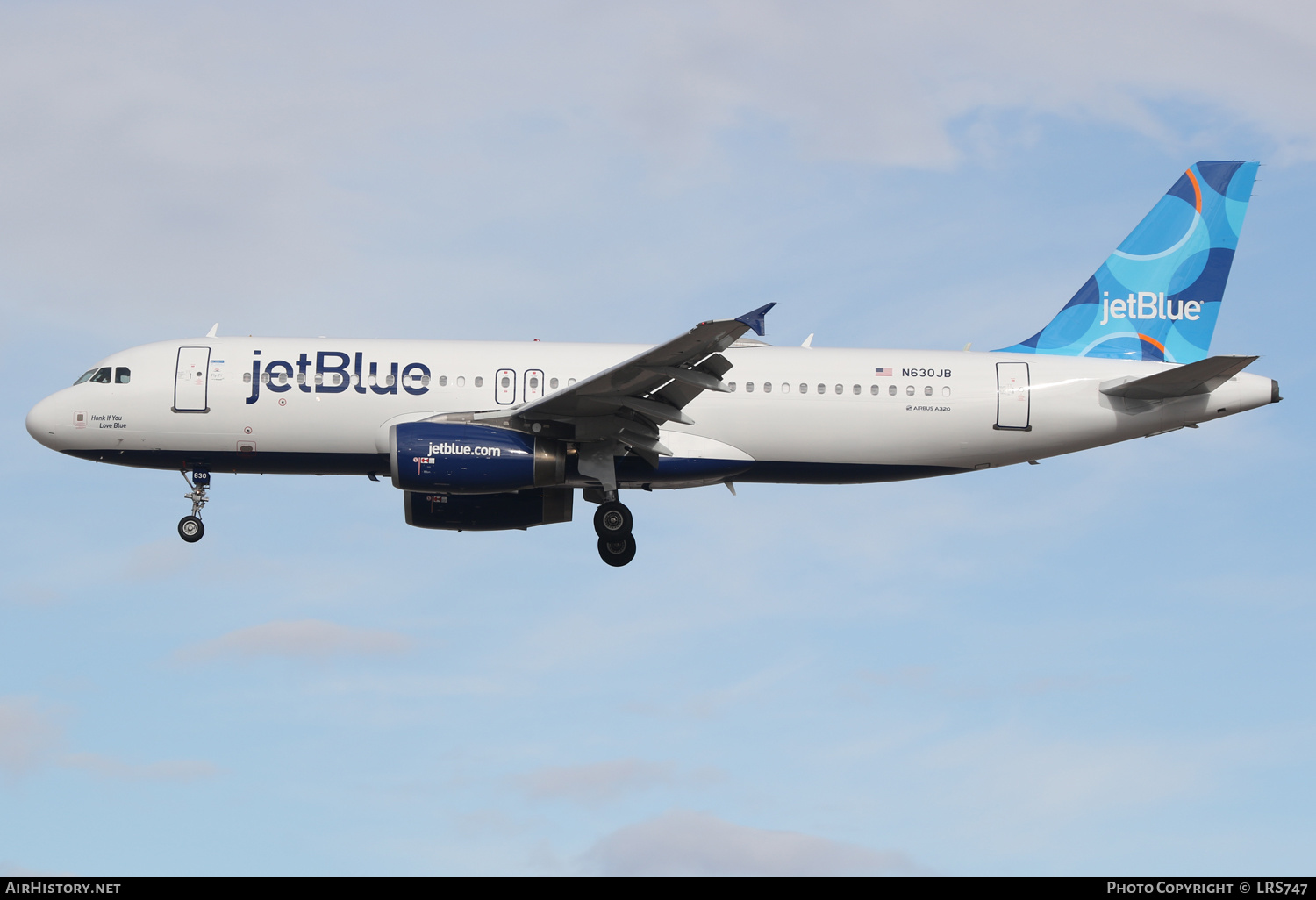 Aircraft Photo of N630JB | Airbus A320-232 | JetBlue Airways | AirHistory.net #543266