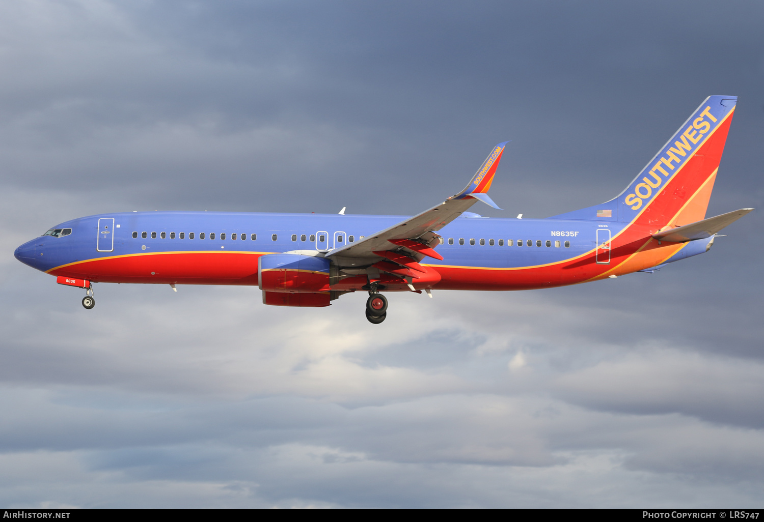 Aircraft Photo of N8635F | Boeing 737-8H4 | Southwest Airlines | AirHistory.net #543270