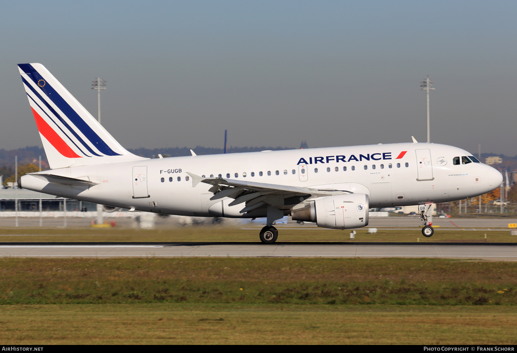 Aircraft Photo of F-GUGB | Airbus A318-111 | Air France | AirHistory.net #543277