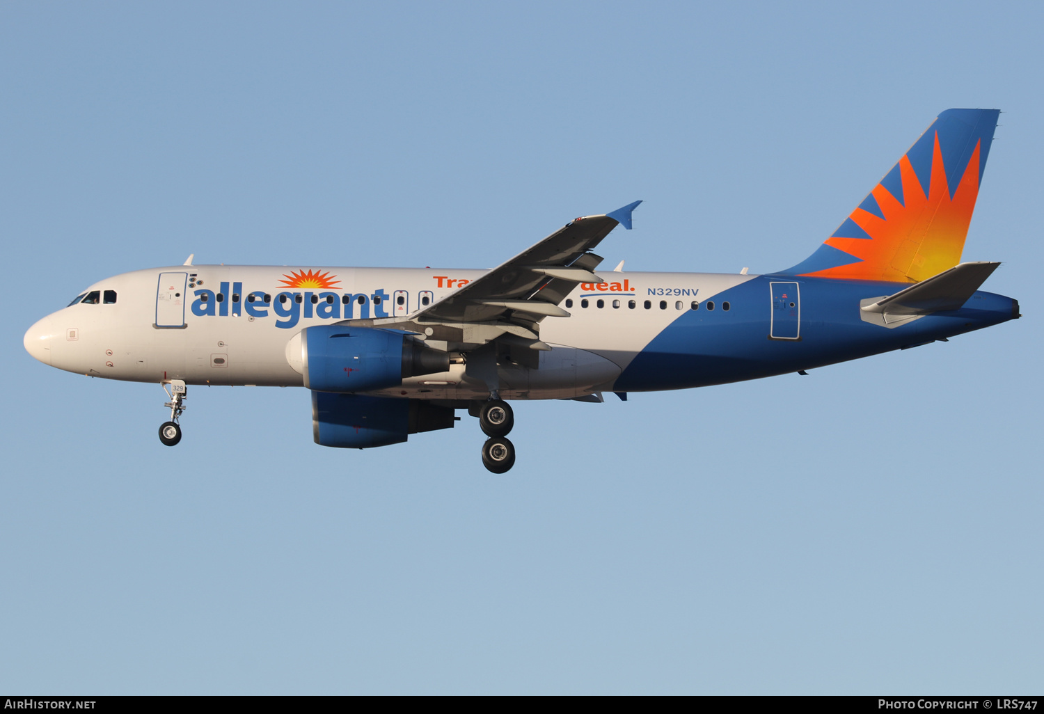 Aircraft Photo of N329NV | Airbus A319-111 | Allegiant Air | AirHistory.net #543288