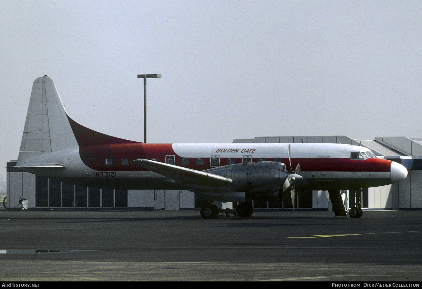 Aircraft Photo of N73121 | Convair 580 | Golden Gate Airlines | AirHistory.net #543391