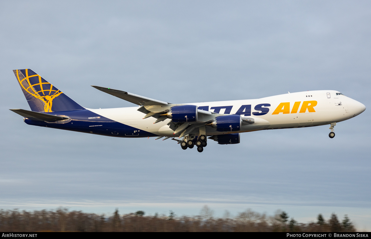 Aircraft Photo of N863GT | Boeing 747-87UF/SCD | Atlas Air | AirHistory.net #543435