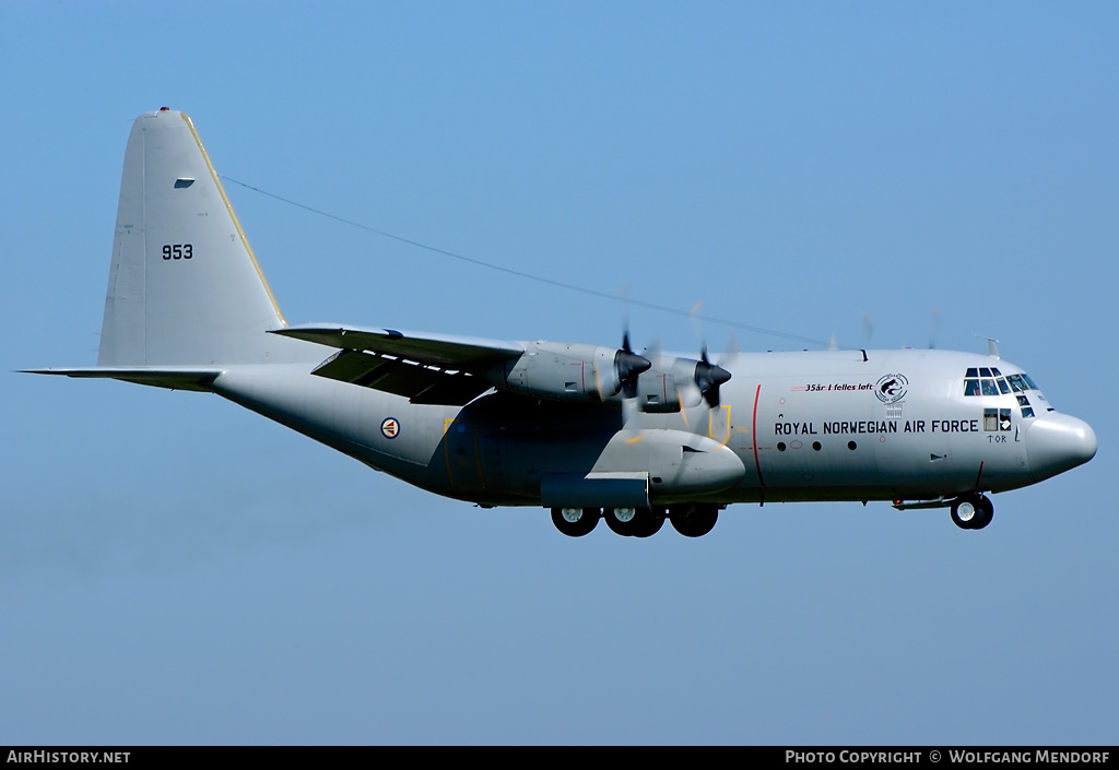 Aircraft Photo of 953 | Lockheed C-130H Hercules | Norway - Air Force | AirHistory.net #543441