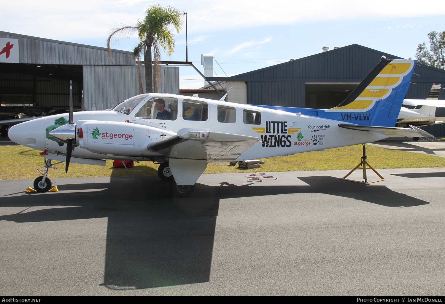 Aircraft Photo of VH-VLW | Raytheon 58 Baron | Little Wings | AirHistory.net #543452
