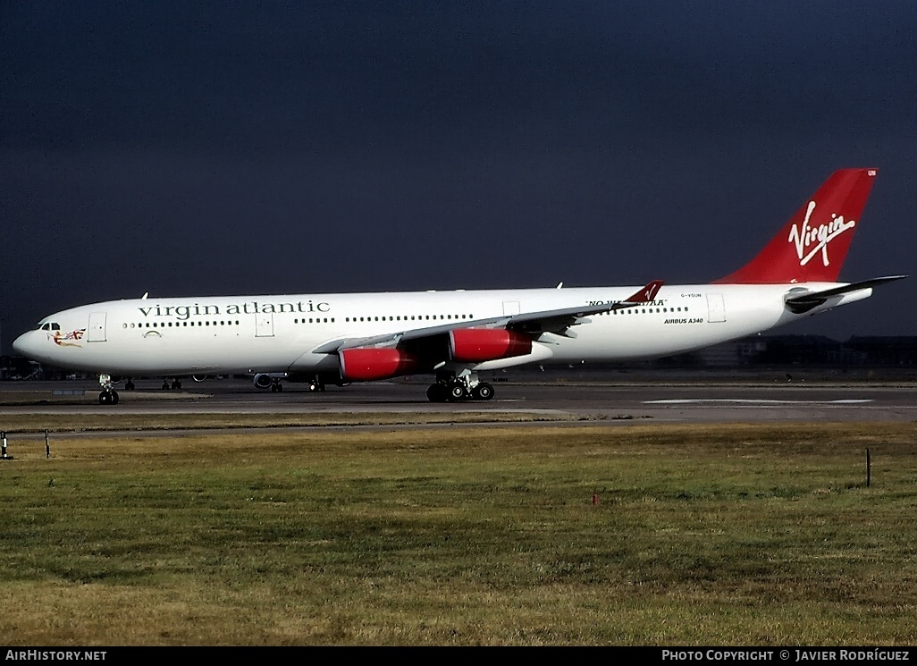 Aircraft Photo of G-VSUN | Airbus A340-313 | Virgin Atlantic Airways | AirHistory.net #543460