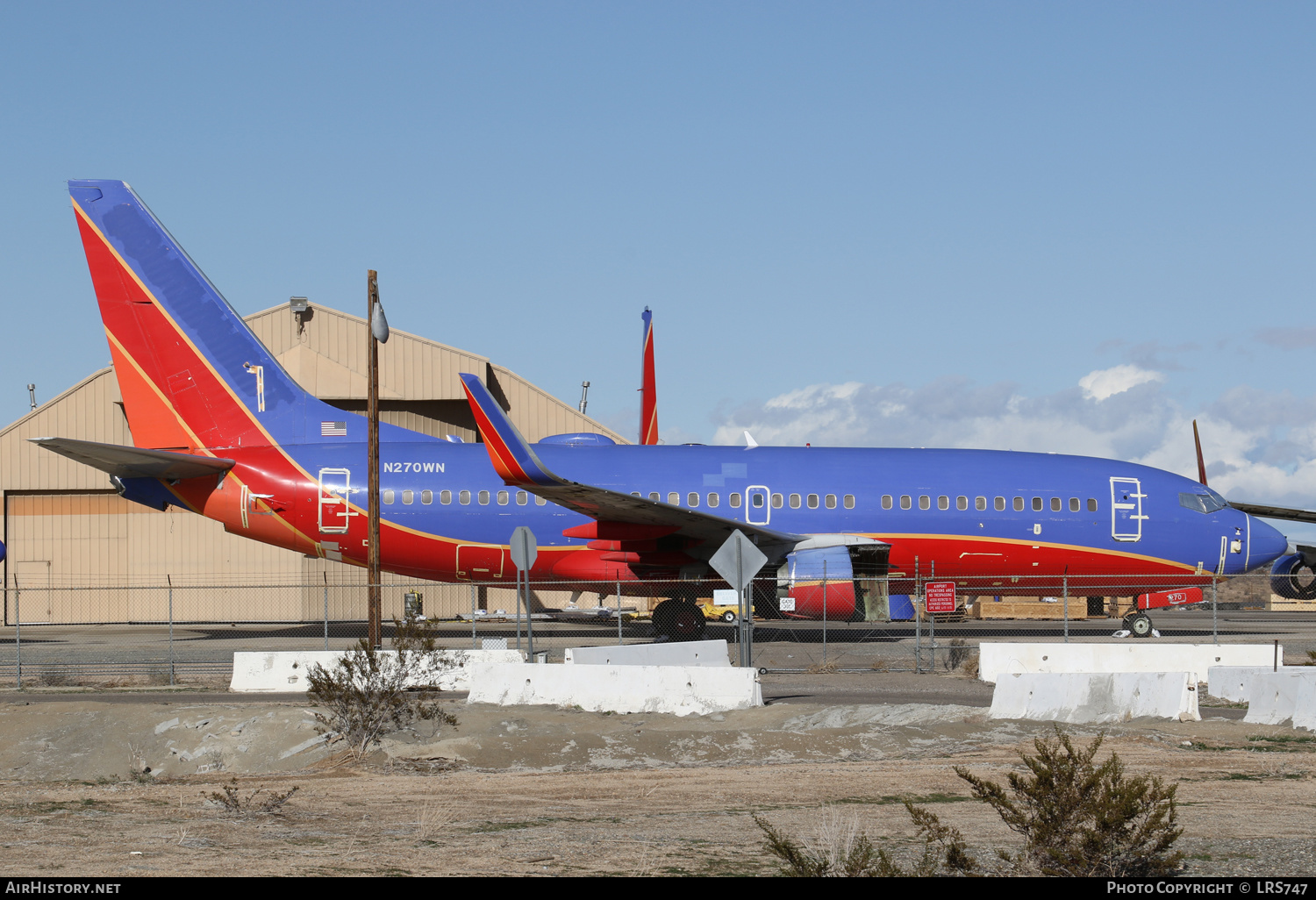 Aircraft Photo of N270WN | Boeing 737-705 | Southwest Airlines | AirHistory.net #543492