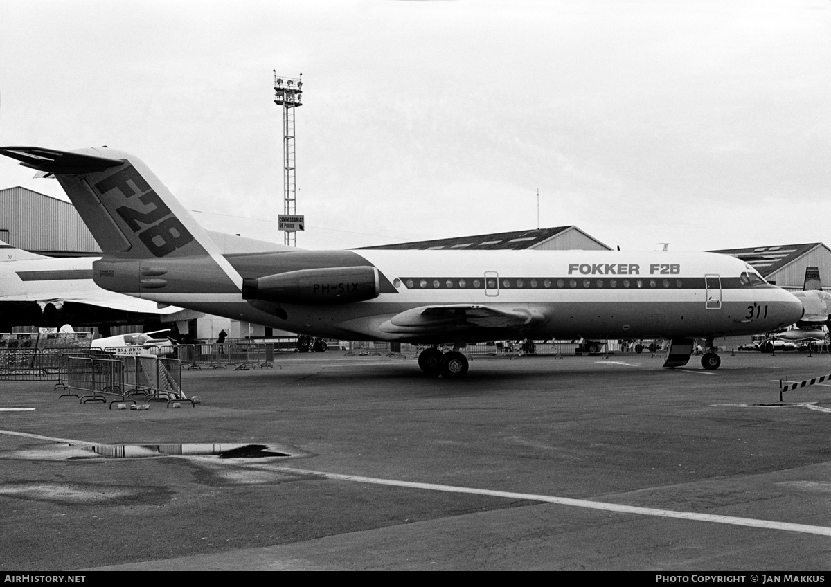 Aircraft Photo of PH-SIX | Fokker F28-6000 Fellowship | Fokker | AirHistory.net #543539