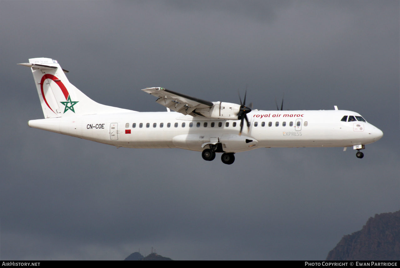 Aircraft Photo of CN-COE | ATR ATR-72-600 (ATR-72-212A) | Royal Air Maroc Express | AirHistory.net #543595