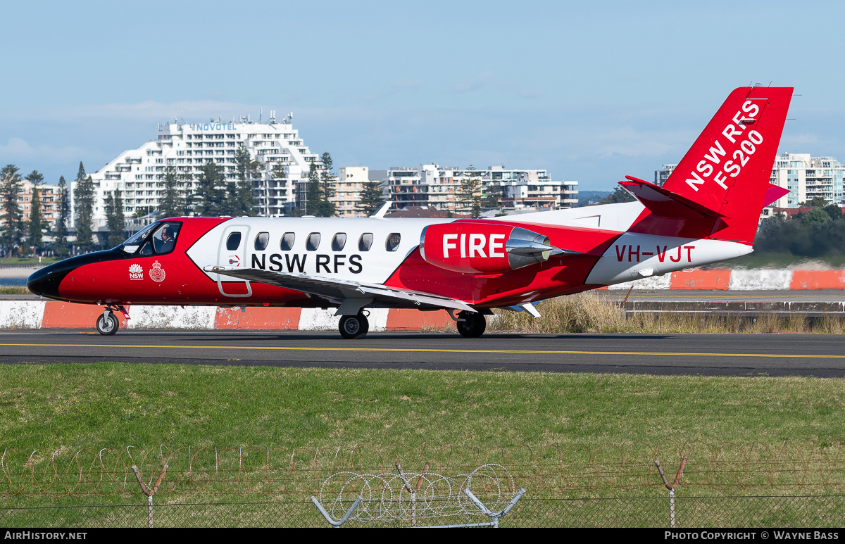 Aircraft Photo of VH-VJT | Cessna 560 Citation V | NSW Rural Fire Service | AirHistory.net #543598
